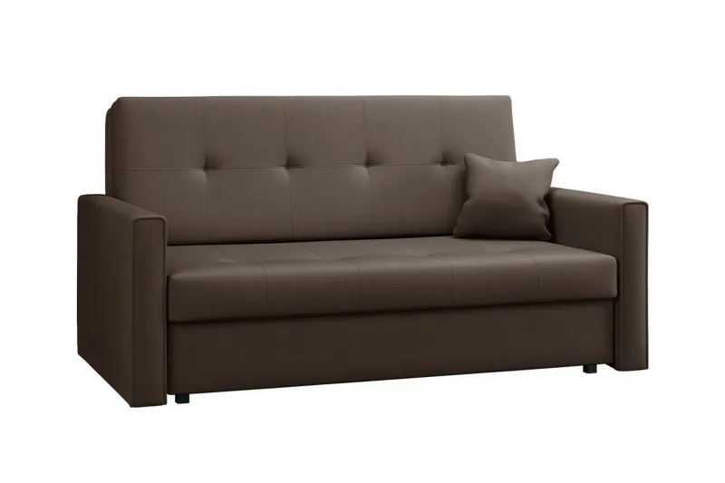 Denegal 2-sits liten bäddsoffa i Plysch - Brun (Art.nr 3030458) — Brun