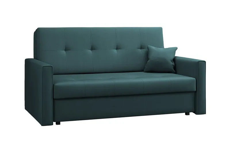 Denegal 2-sits liten bäddsoffa i Plysch - Grön (Art.nr 3030463) — Grön
