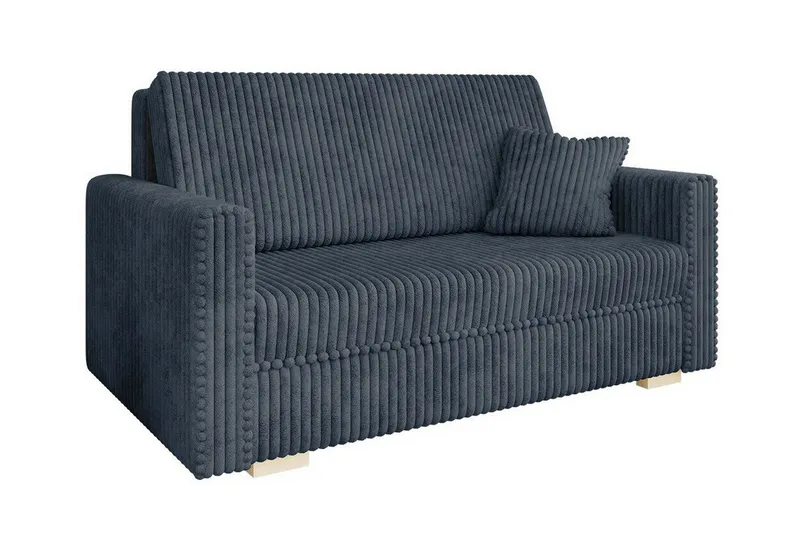 Denegal 2-sits liten bäddsoffa i Sammet - Grå (Art.nr 3029404) — Grå