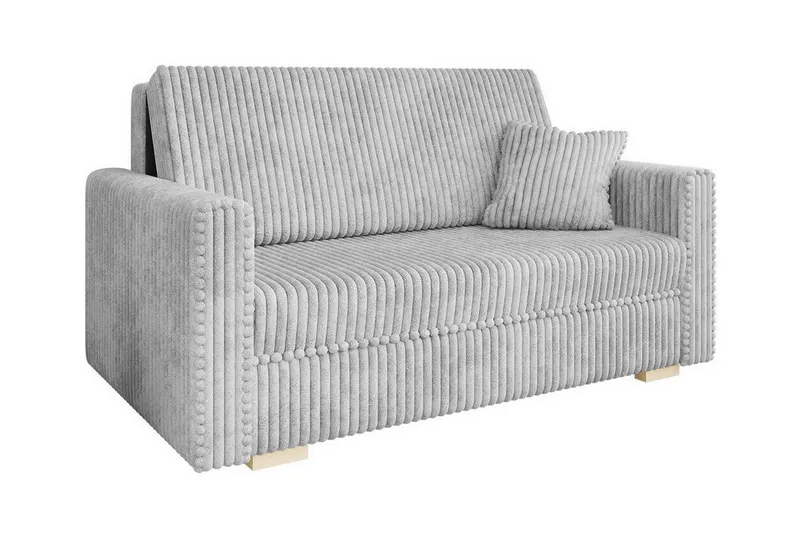Denegal 2-sits liten bäddsoffa i Sammet - Grå (Art.nr 3029405) — Grå