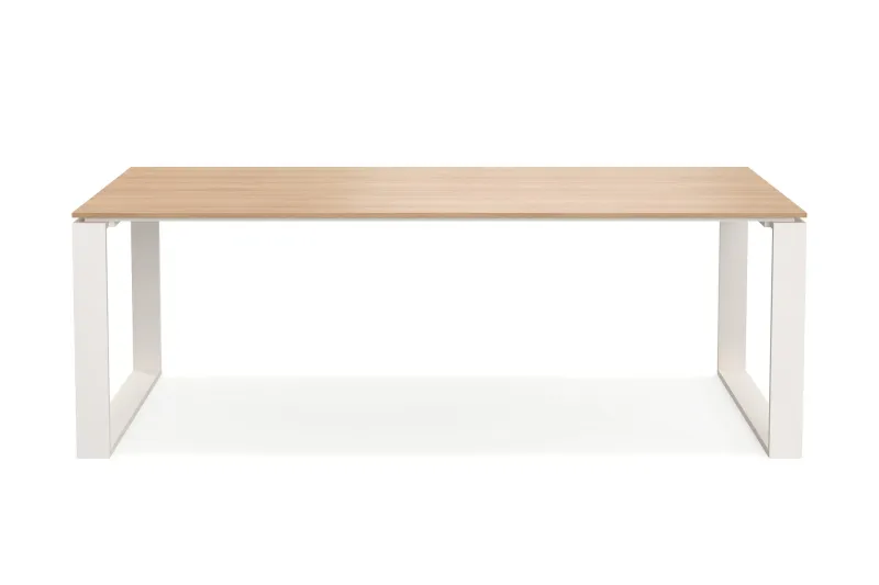 Devon Stort Rektangulärt Matbord utomhus 210x100 cm i aluminium - Beige — Comfort Garden