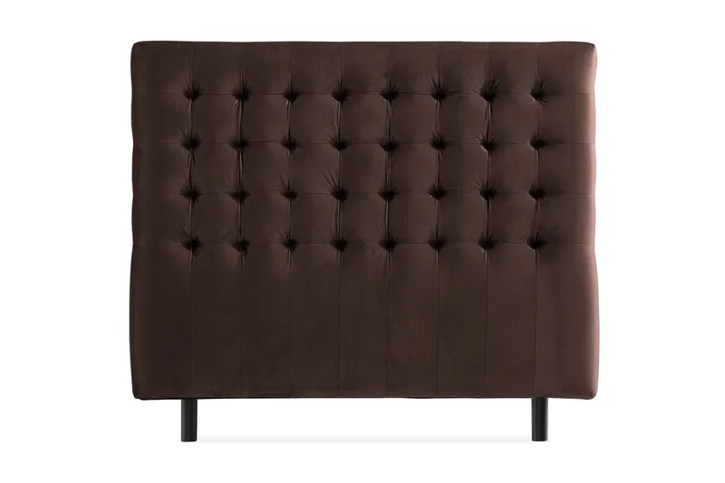 Ella Sänggavel 120 cm Rutig - Brun/Sammet — Brun/Sammet