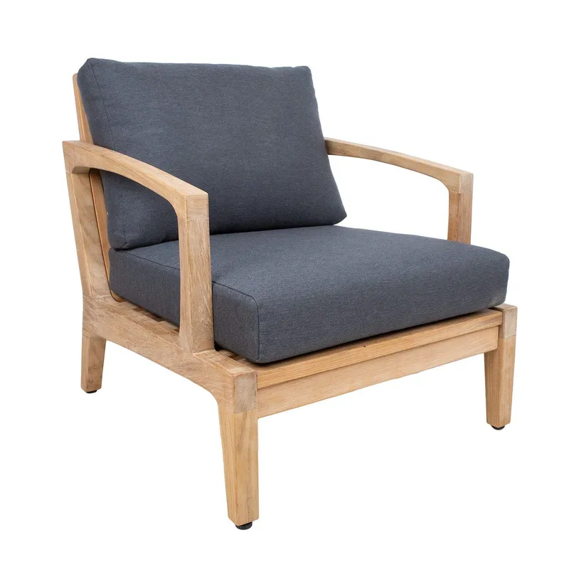 Fåtölj Maldive teak - brun — brun
