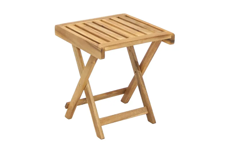 Finlay Litet Hopfällbart Avlastningsbord Utomhus och Sidobord Utomhus 40 cm Trä Akacia - Beige — Beige