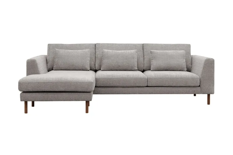 Florenz 3-sits Soffa med Divan Vänster - Ljusgrå (Art.nr 3062134) — Ljusgrå