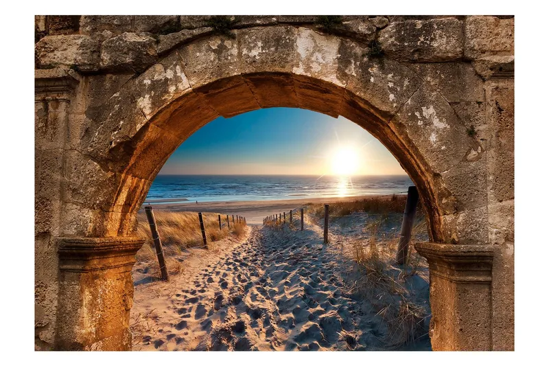 Fototapet Arch And Beach 300x210 - Artgeist sp. z o. o. — Artgeist sp. z o. o.
