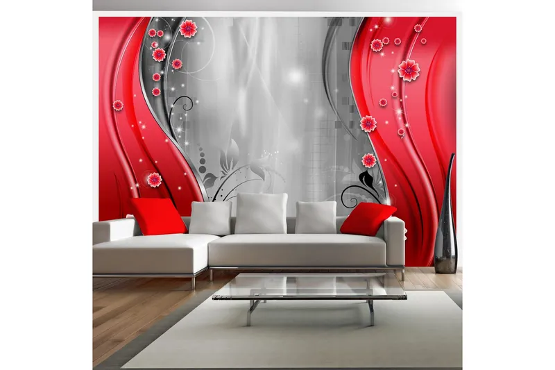 Fototapet Behind The Curtain Of Red 350x245 - Artgeist sp. z o. o. — Artgeist sp. z o. o.