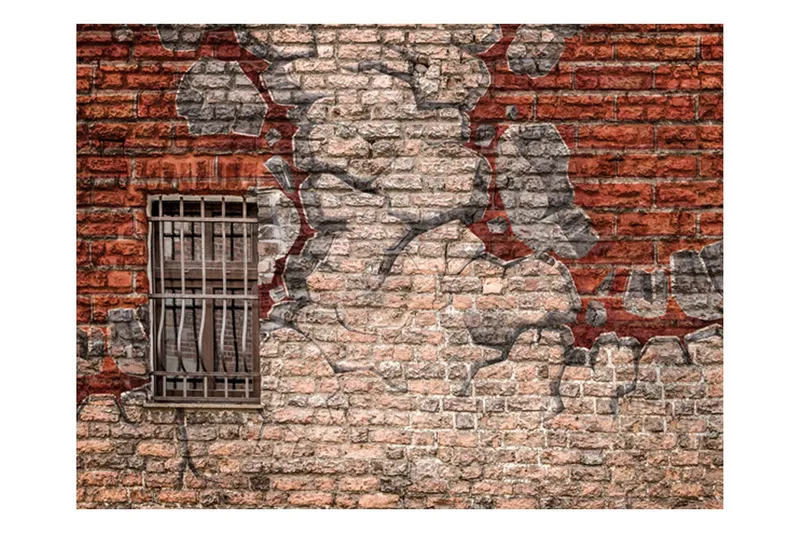 Fototapet Break The Wall 400x309 - Artgeist sp. z o. o. — Artgeist sp. z o. o.