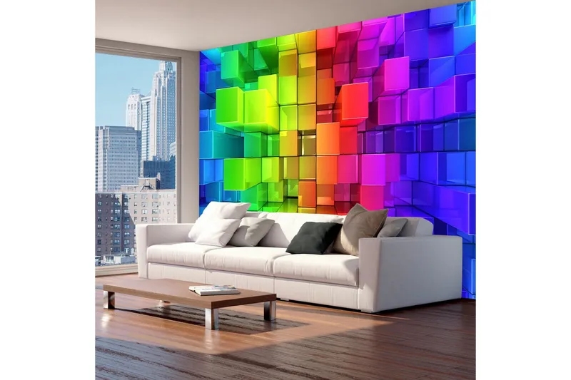 Fototapet Colour Jigsaw 100x70 - Artgeist sp. z o. o. — Artgeist sp. z o. o.