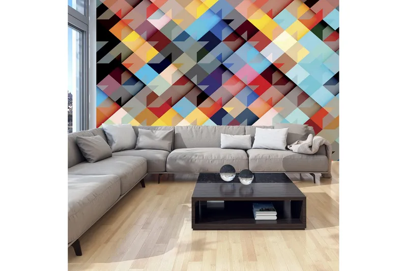 Fototapet Colour Patchwork 400x280 - Artgeist sp. z o. o. — Artgeist sp. z o. o.