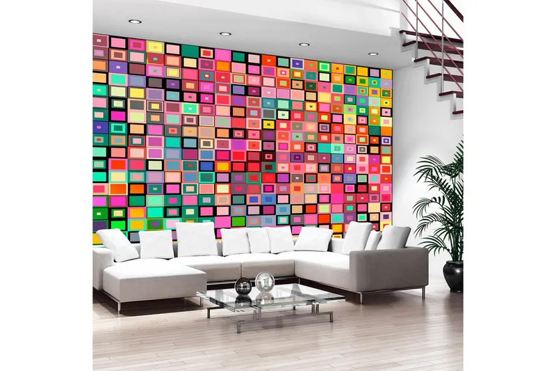 Fototapet Colourful Boxes 200x140 - Artgeist sp. z o. o. — Artgeist sp. z o. o.