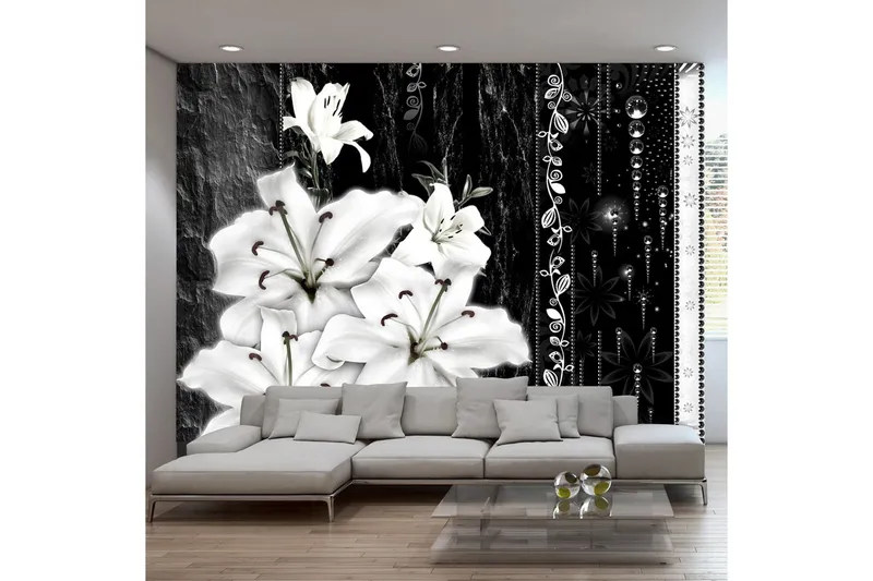 Fototapet Crying Lilies 200x140 - Artgeist sp. z o. o. — Artgeist sp. z o. o.