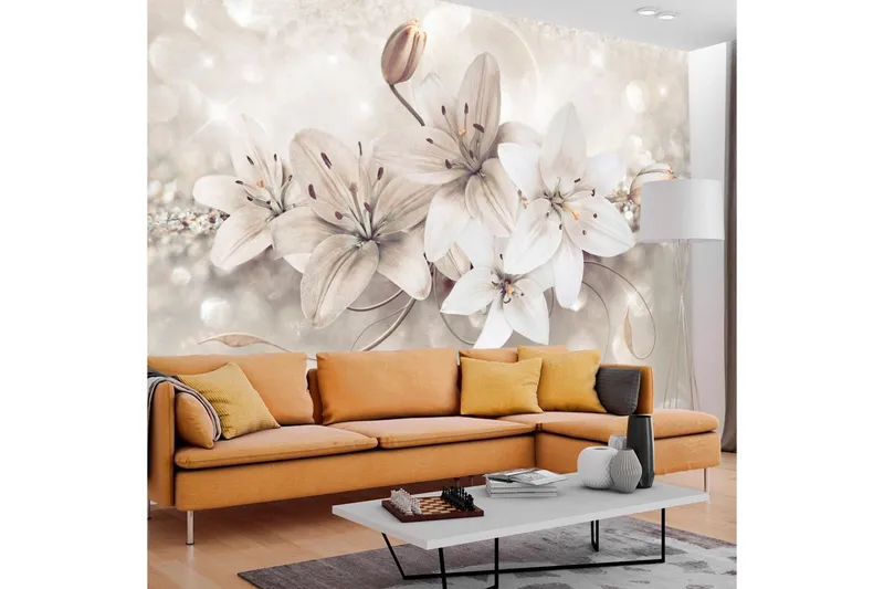Fototapet Diamond Lilies 250x175 - Artgeist sp. z o. o. — Artgeist sp. z o. o.