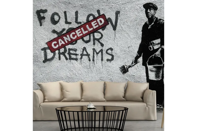 Fototapet Dreams Cancelled Banksy 400x280 - Artgeist sp. z o. o. — Artgeist sp. z o. o.