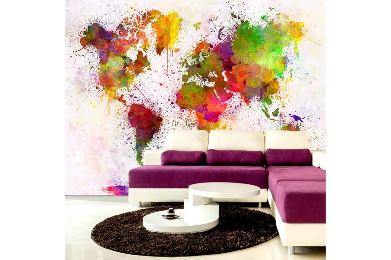 Fototapet Dyed World 350x245 - Artgeist sp. z o. o. — Artgeist sp. z o. o.