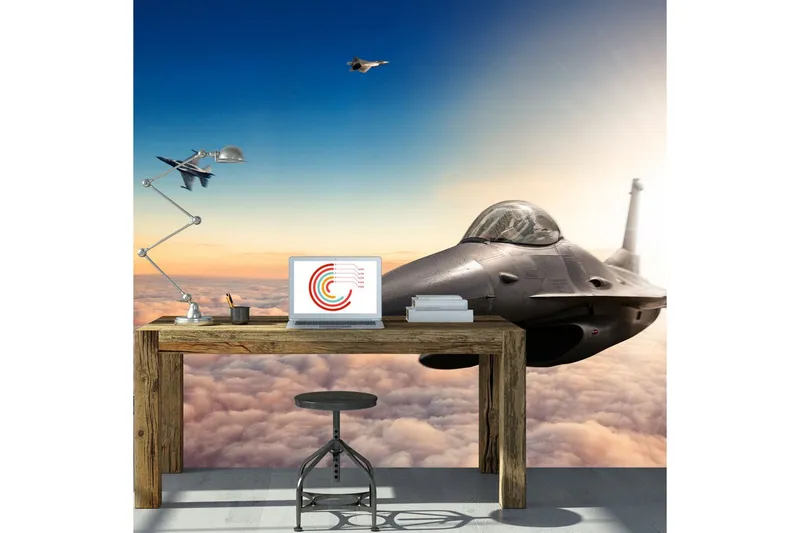 Fototapet F16 Fighter Jets 350x245 - Artgeist sp. z o. o. — Artgeist sp. z o. o.
