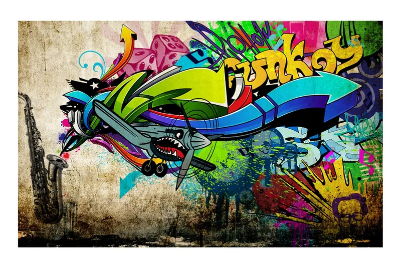 Fototapet Funky Graffiti 350x245 - Artgeist sp. z o. o. — Artgeist sp. z o. o.