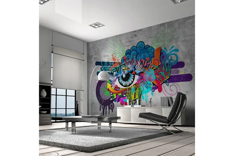 Fototapet Graffiti Eye 350x245 - Artgeist sp. z o. o. — Artgeist sp. z o. o.