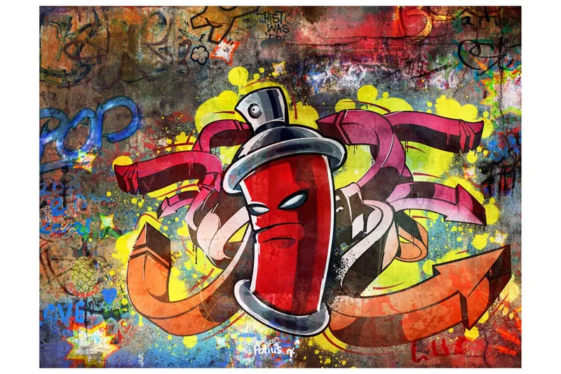 Fototapet Graffiti Monster 250x193 - Artgeist sp. z o. o. — Artgeist sp. z o. o.