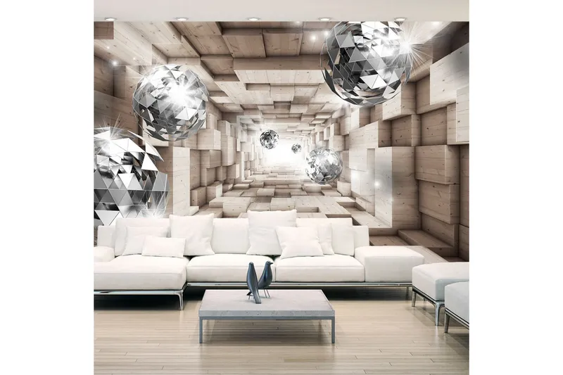 Fototapet In A Wooden Tunnel 100x70 - Artgeist sp. z o. o. — Artgeist sp. z o. o.