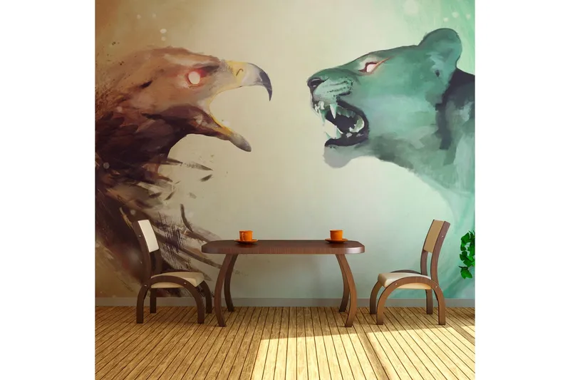 Fototapet Interspecies Clash 350x270 - Artgeist sp. z o. o. — Artgeist sp. z o. o.
