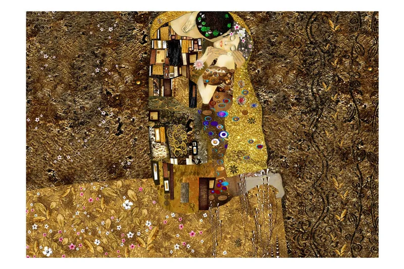 Fototapet Klimt Inspiration Golden Kiss 300x210 - Artgeist sp. z o. o. — Artgeist sp. z o. o.