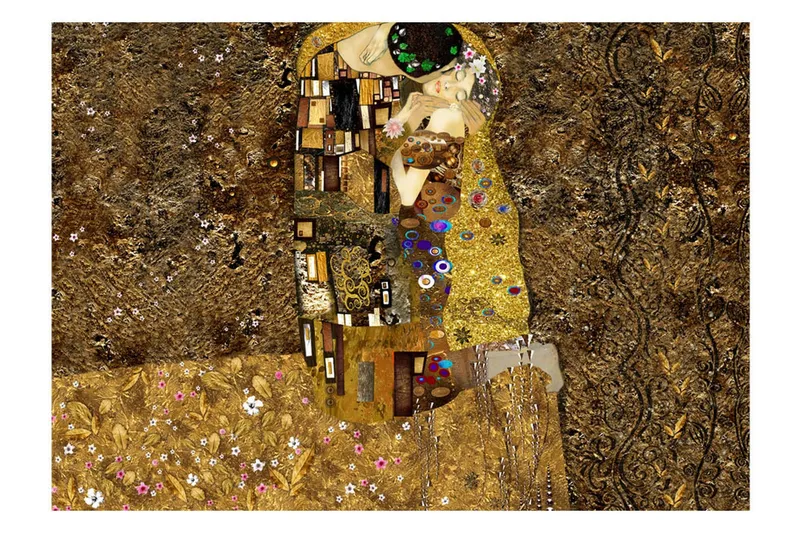 Fototapet Klimt Inspiration Golden Kiss 350x245 - Artgeist sp. z o. o. — Artgeist sp. z o. o.