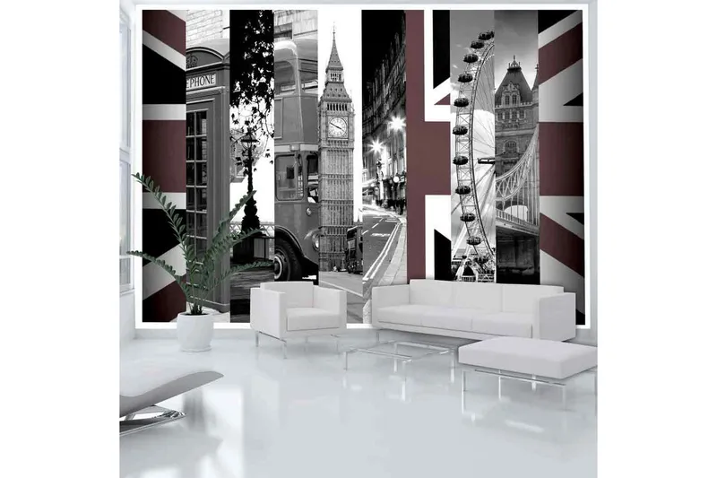 Fototapet London Symbols 100x70 - Artgeist sp. z o. o. — Artgeist sp. z o. o.