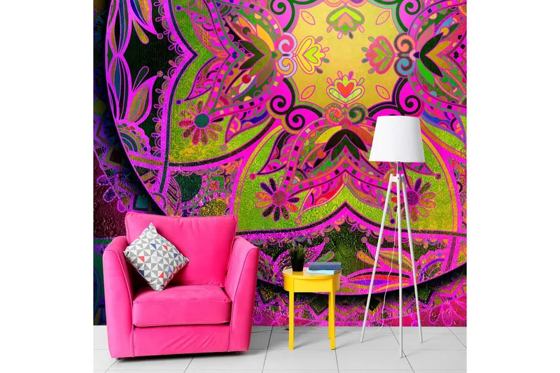 Fototapet Mandala Pink Expression 350x245 - Artgeist sp. z o. o. — Artgeist sp. z o. o.