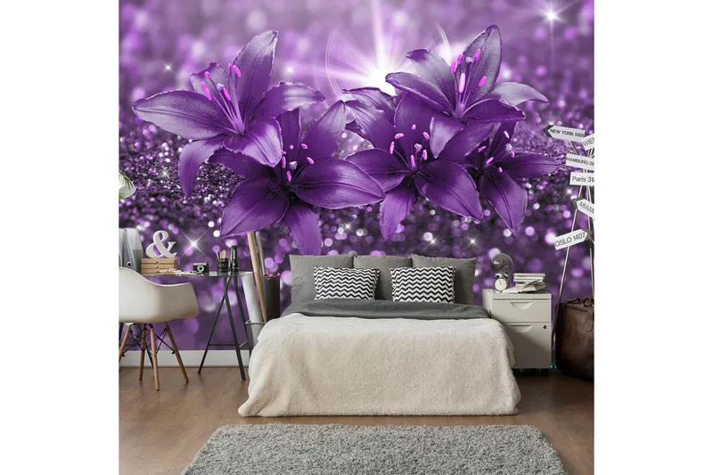 Fototapet Masterpiece Of Purple 200x140 - Artgeist sp. z o. o. — Artgeist sp. z o. o.