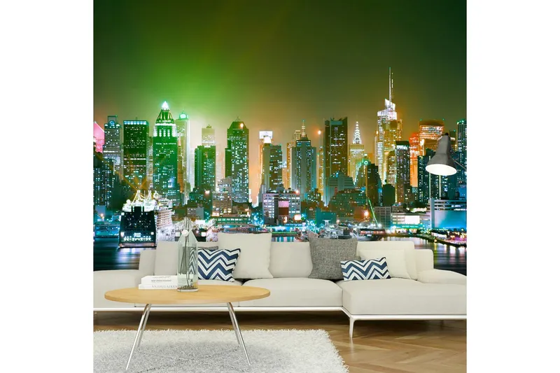 Fototapet NY Enlightened Harbour 150x105 - Artgeist sp. z o. o. — Artgeist sp. z o. o.