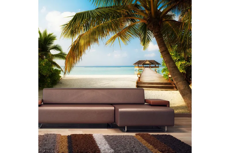 Fototapet Paradise Beach 100x70 - Artgeist sp. z o. o. — Artgeist sp. z o. o.