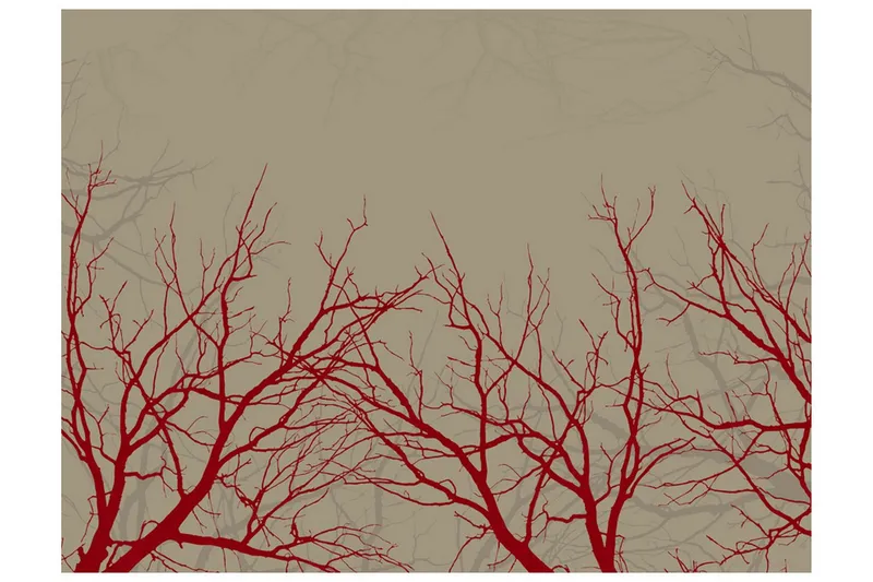 Fototapet Red-Hot Branches 250x193 - Artgeist sp. z o. o. — Artgeist sp. z o. o.