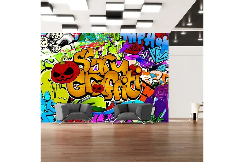 Fototapet Scary Graffiti 250x175 - Artgeist sp. z o. o. — Artgeist sp. z o. o.