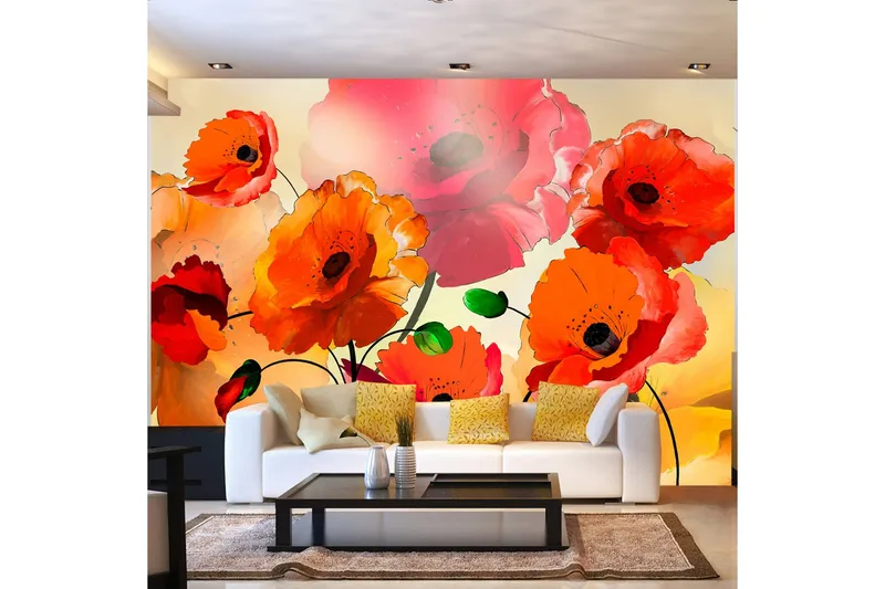 Fototapet Velvet Poppies 400x280 - Artgeist sp. z o. o. — Artgeist sp. z o. o.