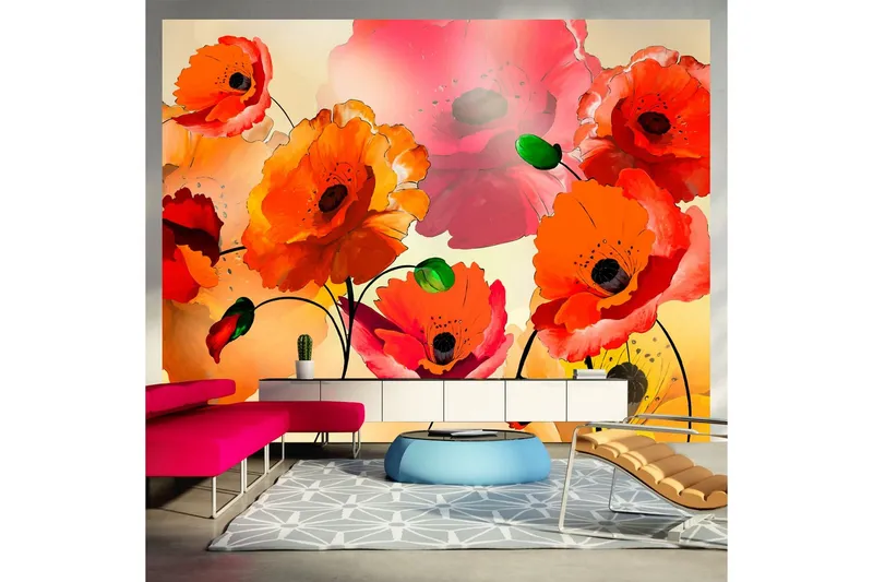 Fototapet Velvet Poppies 400x309 - Artgeist sp. z o. o. — Artgeist sp. z o. o.