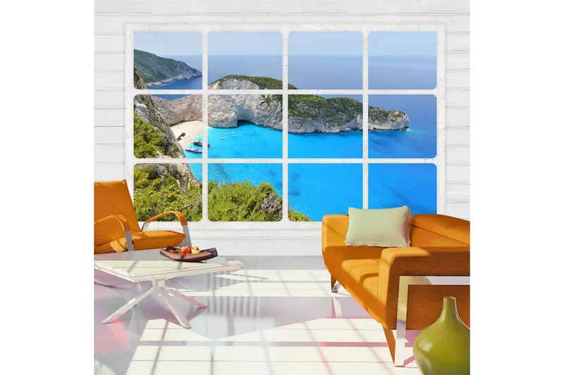 Fototapet Window On The World 200x140 - Artgeist sp. z o. o. — Artgeist sp. z o. o.