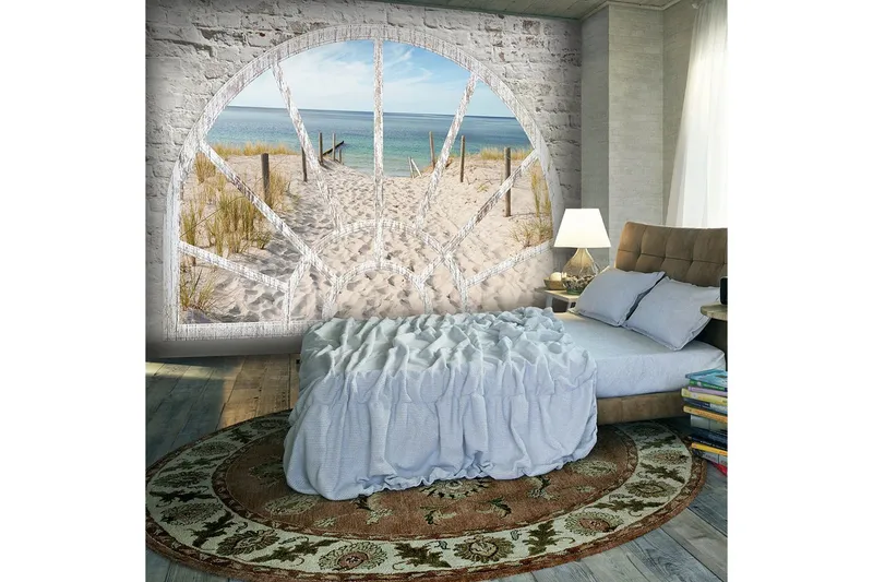Fototapet Window View Beach 400x280 - Artgeist sp. z o. o. — Artgeist sp. z o. o.