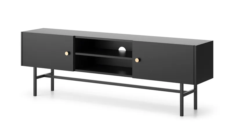 Francisca Tv-bänk 155 cm - Svart — Svart