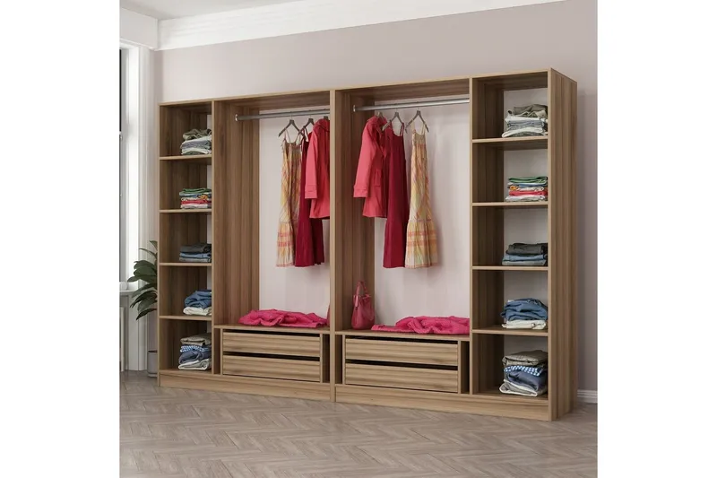 Fruitland Garderob 270 cm - Brun — Brun