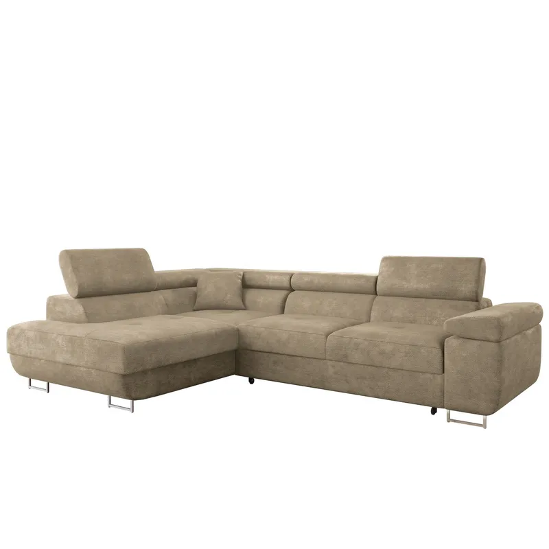 Gabina 4-sits Bäddsoffa med schäslong - beige (Art.nr 3433757) — beige