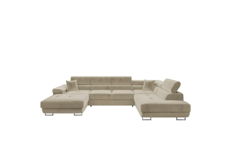 Gabina Soffa med Divan och Schäslong 4-sits - Beige (Art.nr 3068977) — Beige