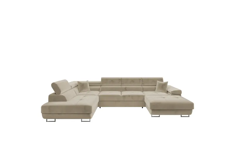 Gabina Soffa med Divan och Schäslong 4-sits - Beige (Art.nr 3068984) — Beige