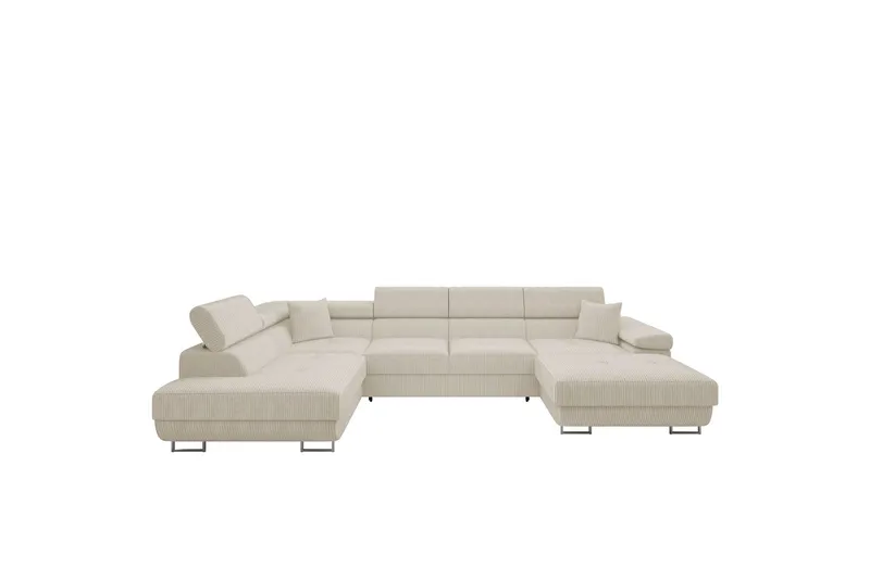 Gabina Soffa med Divan och Schäslong 4-sits - Beige (Art.nr 3069014) — Beige