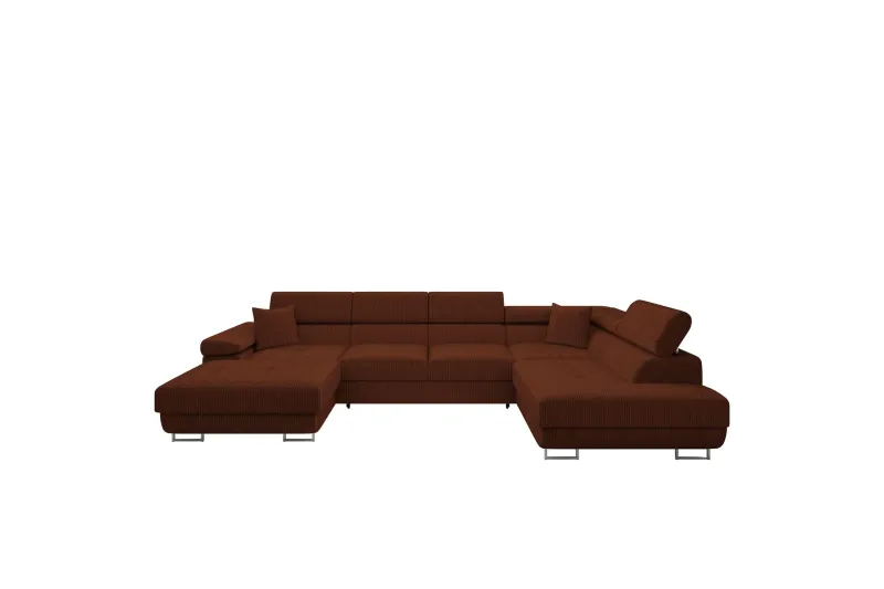 Gabina Soffa med Divan och Schäslong 4-sits - Brun (Art.nr 3069206) — Brun