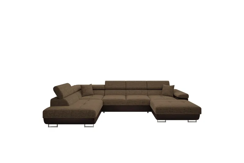 Gabina Soffa med Divan och Schäslong 4-sits - Brun (Art.nr 3068956) — Brun