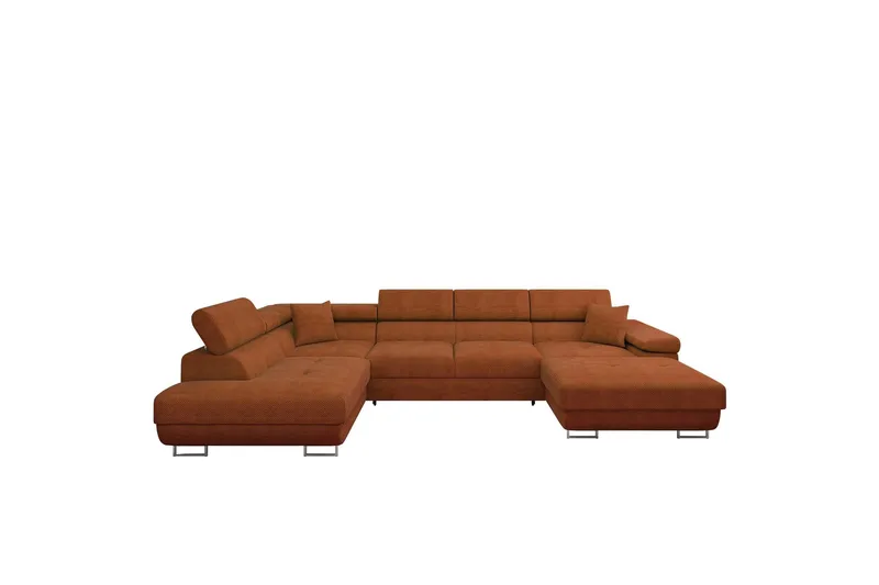 Gabina Soffa med Divan och Schäslong 4-sits - Orange (Art.nr 3068943) — Orange