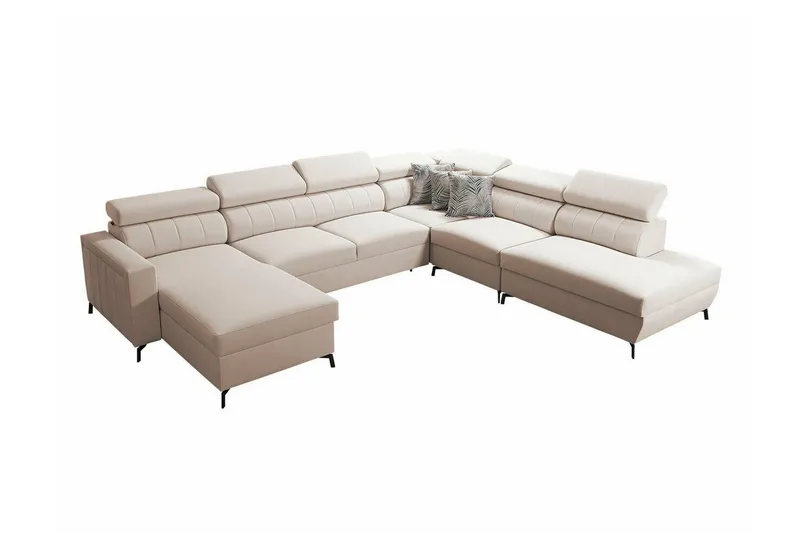Galbally 5-sits Hörnbäddsoffa beige (Art.nr 3021680)