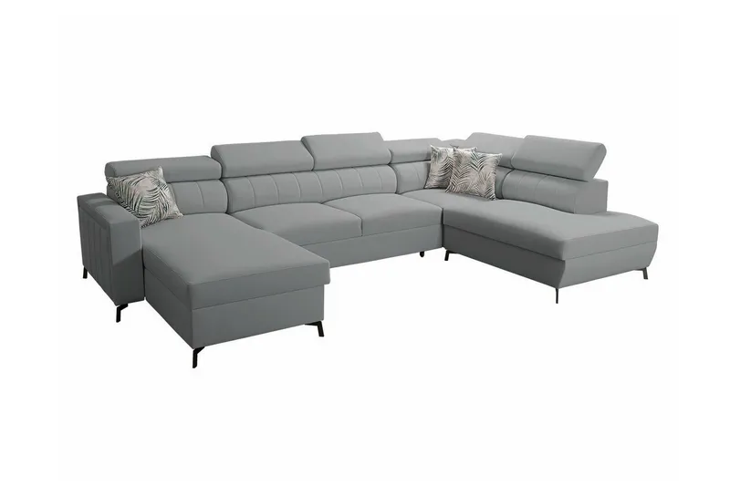 Galbally 5-sits Hörnbäddsoffa Light grey/Dark grey (Art.nr 3021652)