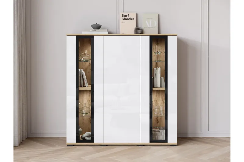 Gamal Highboard - Brun/Vit (Art.nr 3099537) — Brun/Vit